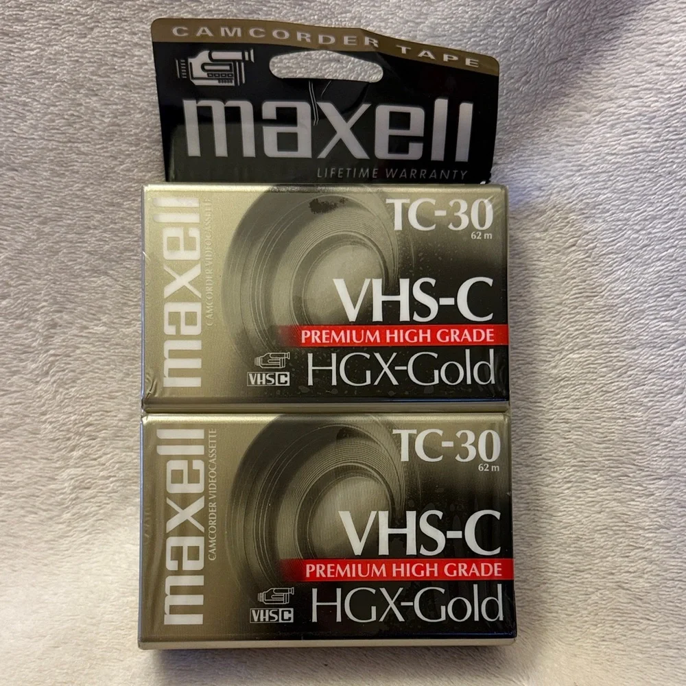 Maxell Gold Camcorder Tape - Premium High Grade VHS-C